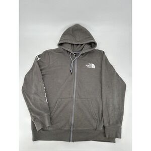 The North Face Sweatshirt Gray‎ Hooded Full Zip Sweater Men's Size XL